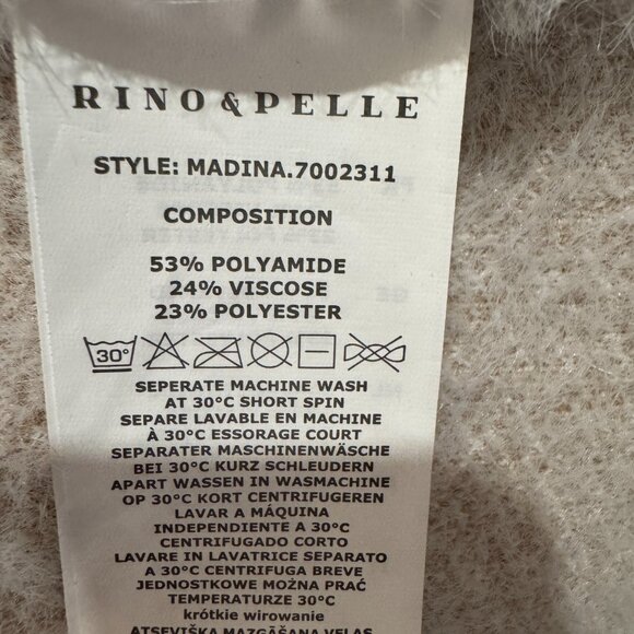 Rino and Pelle Madina Double-Breasted Knit Cardigan in Birch, Size M - Picture 4 of 4